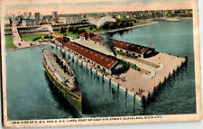 New C. & B. And D. & C. Lines Pier, Cleveland, Ohio postcard. Posted 1916 picture