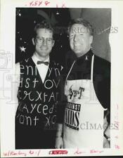 1993 Press Photo Gary Walker, Richard Thompson at the Art Against Aids event picture