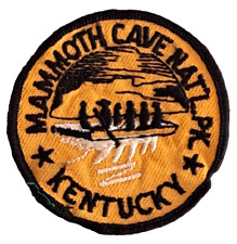 Vintage used sewn patch 2 3/4 inch MAMMOTH CAVE NATIONAL PARK KENTUCKY picture