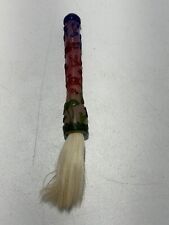 Vintage Chinese Horse Hair Calligraphy Brush Handle Multi-color picture