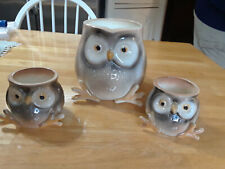 Vintage Owl Pitcher and 2 Owl Mugs  E4 picture