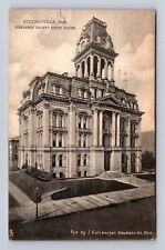 Steubenville OH-Ohio, Jefferson County Court House, Vintage c1908 Postcard picture