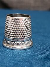 Vintage Sterling Silver Thimble Open Top Size 11 (No Maker Mark) picture