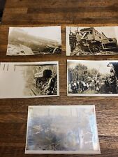 Lot of 13 train crash postcard vintage turn of century picture