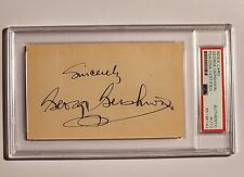 George Gershwin Signed PSA DNA Autograph Classical Composer Jazz Auto Cut COA picture