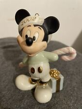 LENOX DISNEY 2002 MICKEY’S HOLIDAY SURPRISE ORNAMENT 24k GOLD picture