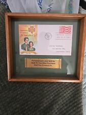 Vintage 1962 Framed Girl Scout First Day Of Issue Envelope & Stamp picture