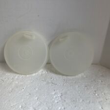 Tupperware Bell Tumbler Sipper Lids Cup Sippy Seals Flat Clear 1552-15  **READ** picture