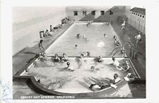 Desert Hot Springs California 1950s RPPC Real Photo Postcard Swimming Pool  picture
