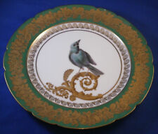 Antique 19thC Feuillet Porcelain Bird Scene Plate Porcelaine Assiette French picture