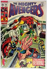Avengers #66, 1st Mention Adamantium, 1st Ultron-6, GD, Marvel Comics 1969 picture