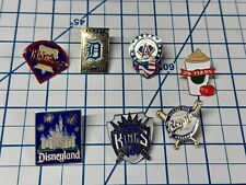 Pin a Pin Set Vintage Phillies Disney Starbucks Royals Angels Kings Tigers Used picture