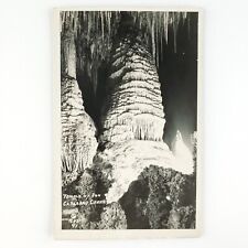 Carlsbad Caverns Sun Temple RPPC Postcard 1930s New Mexico Real Cave Photo D1479 picture