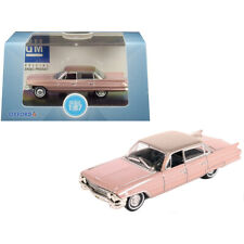 1961 Cadillac Sedan DeVille Metallic Pink 1/87 (HO) Scale Diecast Model Car b... picture