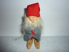 Vintage Torsten Klintas SWEDEN Wood Christmas Tomte Folk Art Elf Gnome Figure 7