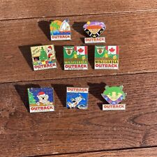 Lot of 8 Vintage  Outback Steakhouse pins - rare - picture