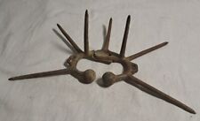 Antique Cast Iron Calf Spiked Weaning Nose Ring Weaner Farm Tool VINTAGE picture