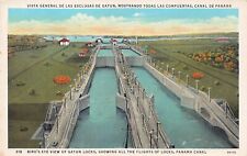 Panama Canal Zone Gatun Ship Locks Gates Postcard C55 picture