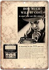 Hyvis Motor Oils Vintage Ad Reproduction Metal Sign A812 picture