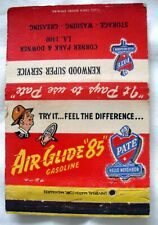 PATE GAS STATION  AIR GLIDE 85 GAS  MILWAUKEE  ROYAL FLASH MATCHCOVER picture