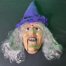 Gemmy Halloween Witch Head Animated Musical Creepy Motion Activated Lights Sings picture