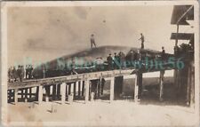 Monterey CA - WHALE HUNT AT MOSS LANDING - RPPC Postcard picture