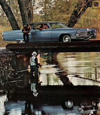 1968 CADILLAC COUPE de VILLE TROUT FISHING VINTAGE ADVERTISEMENT Z1062 picture