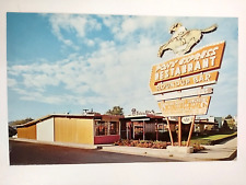 Cortez Colorado CO Postcard Pony Express Restaurant Exterior Signs Cowboy Horse picture