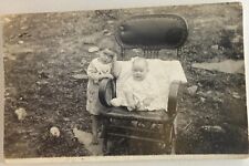 Antique Real Photo Postcard RPPC Children Baby picture
