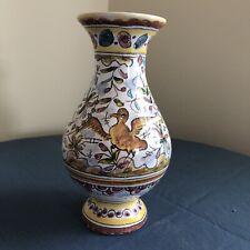 Vintage Berardos Portugal SEC XVII Hand Painted Vase - Signed picture