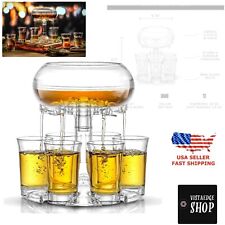 Premium Liquor Dispenser Set with Glass Shot Glasses for Stylish Gatherings picture