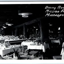 c1950s Minneapolis, MN RPPC Dining Room Tables Cabin Decor Real Photo Minn A168 picture