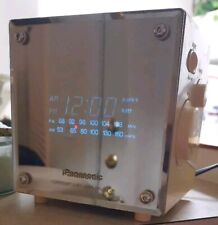 Vintage Panasonic Model RC-58 Fluorescent Digital Clock Radio Cube Mirror Front picture