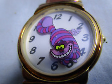 VTG Disney Catalog Cheshire Cat Wrist Watch-Alice in Wonderland-with Box picture