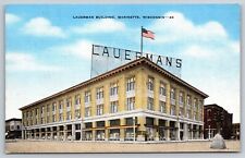 Postcard Lauerman Building Marinette Wisconsin picture