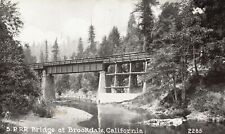 Brookdale CA-California, S. P. R. R. Bridge Railroad Train Vintage Postcard picture