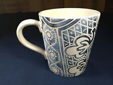 One Ralph Lauren Batik Cote D Azur Coffee / Tea Mug Blue White Stoneware picture