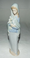 BEAUTIFUL LLADRO PORCELAIN FIGURINE #4650 FLOWER WITH CALLA LILIES RETIRED 1992 picture