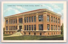 Postcard Durham NC University of North Carolina Caldwell Hall picture