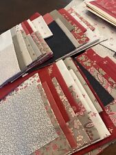 Huge LOT NEW FRENCH COUNTRY Cotton Quilt FABRIC Red Ivory Charcoal AMAZING BUY picture