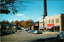 Jaffrey, NH View of Main Street Vintage Chrome Postcard H764 picture