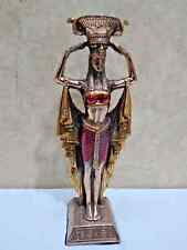 UNIQUE Isis RARE ANTIQUE ANCIENT EGYPTIAN Statue Goddess Isis Head CandlestickBC picture