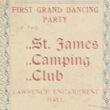 1897 St James Camping Club Dance Condit's Orchestra Cambridge Harvard University picture