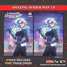 [2 PACK] **FREE TRADE DRESS** AMAZING SPIDER-MAN #18 [DWB] UNKNOWN COMICS SABINE picture