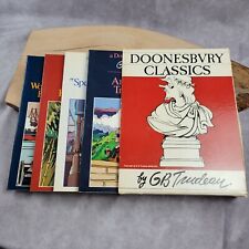 Doonesbury Classic GB Trudeau 4 Book Box Set Paperback Comic Strip Album Vintage picture