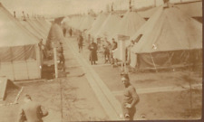 RARE WW1 RPPC 402 Squadron Military Base Tents Sergeant Real Photo Postcard picture