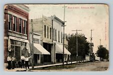 Kingsley MI-Michigan Main Street, c1915 Vintage Postcard picture