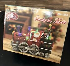 FG Square Santa on Train Figurines Accessories | Christmas Village House  picture