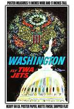 11x17 POSTER - 1963 Washington Fly World Airlines Jets picture