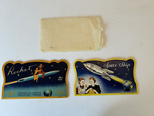 2 1950's Rocket /Space Ship Needle Books COMPLETE 6.5